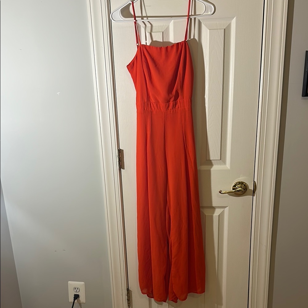 Elegant Orange Jumpsuit